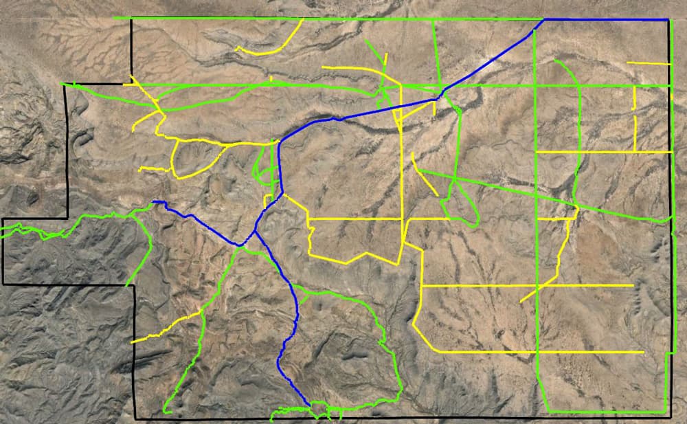 Map of Gunsight Ranch, Texas subdivision